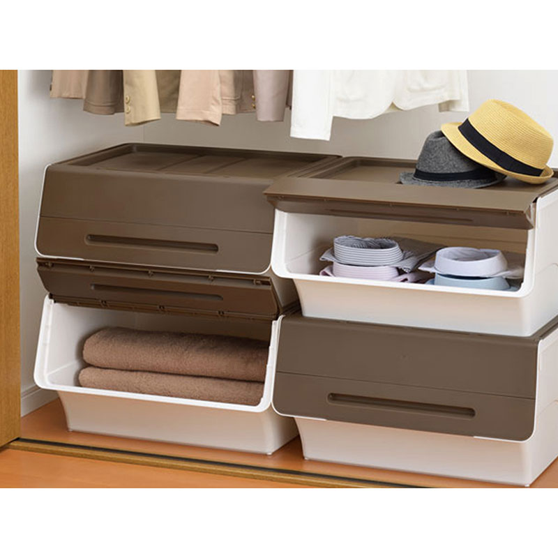 Hộp đựng nắp gập Sanka 57x46x31cm (L) - Nâu thương hiệu SANKA