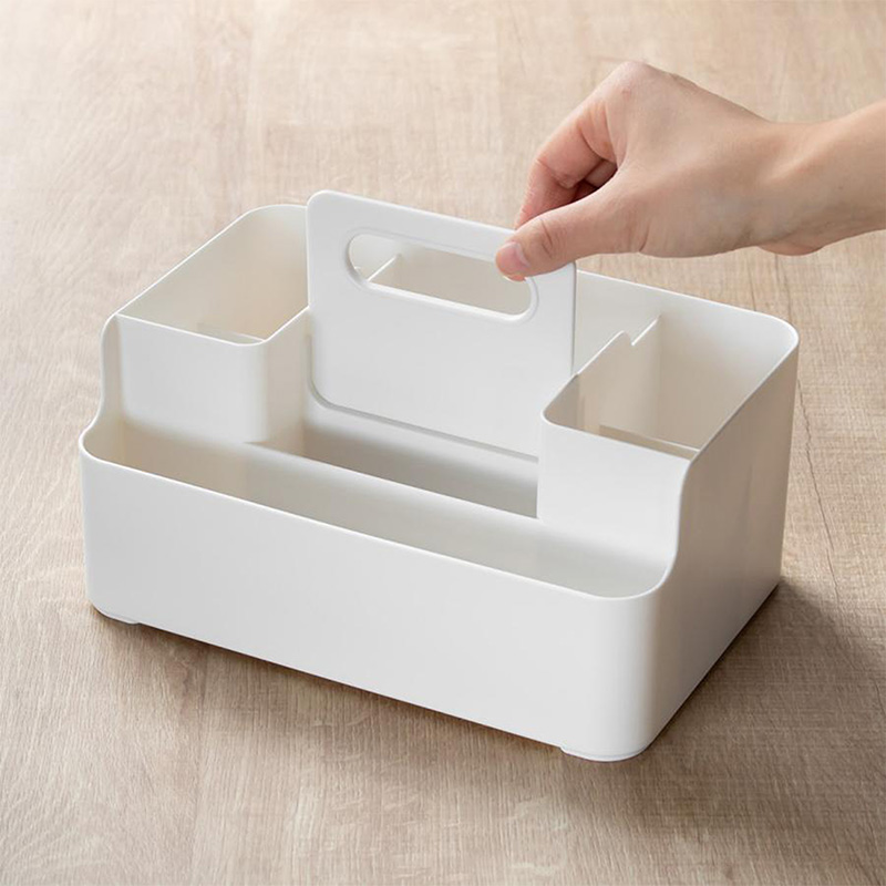 Khay đựng vật dụng, VVP, remote chia ngăn Sanka Nhật Bản 7 ngăn 23.5x15.7x10.6cm (Trắng) thương hiệu SANKA