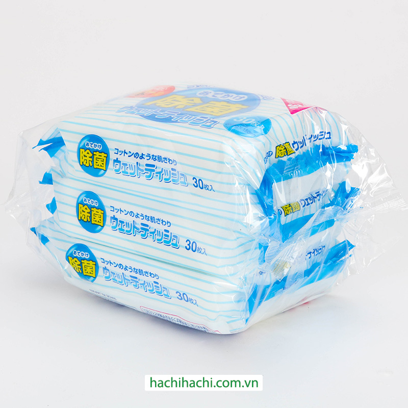 Khăn ướt kháng khuẩn 30 tờ x 3 gói thương hiệu LIFE DO