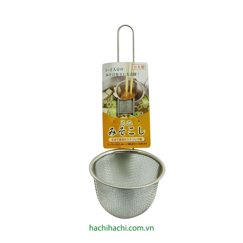 Vợt inox Echo Metal trụng gia vị, miso 7x19cm
