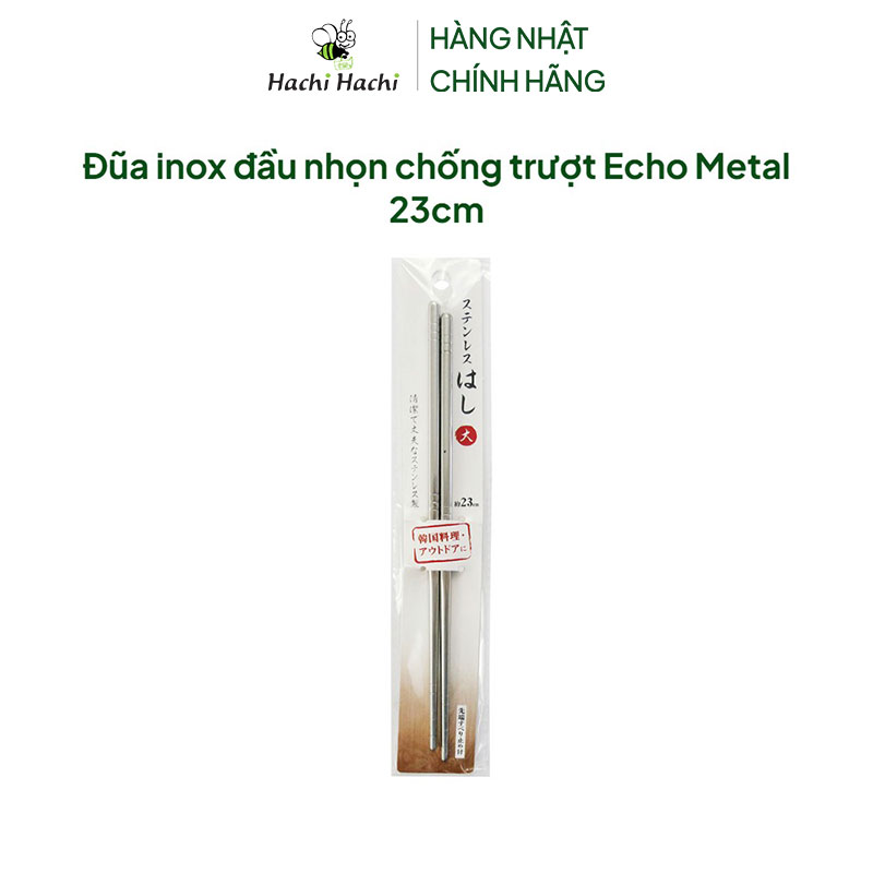 Đũa inox đầu nhọn chống trượt Echo Metal 23cm thương hiệu ECHO METAL