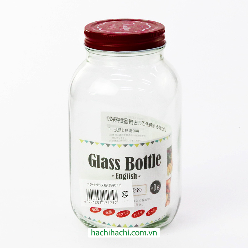 Hũ thủy tinh 1L  (Nhiều mẫu)-Giao mẫu ngẫu nhiên thương hiệu ECHO METAL
