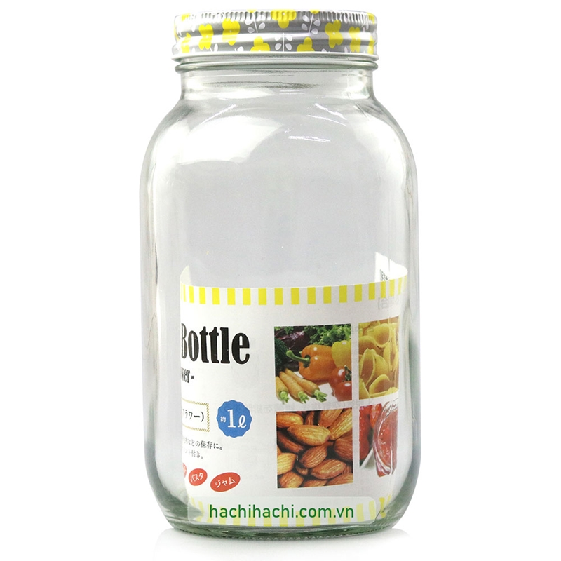 Hũ thủy tinh 1L (Nhiều mẫu)-Giao mẫu ngẫu nhiên thương hiệu ECHO METAL
