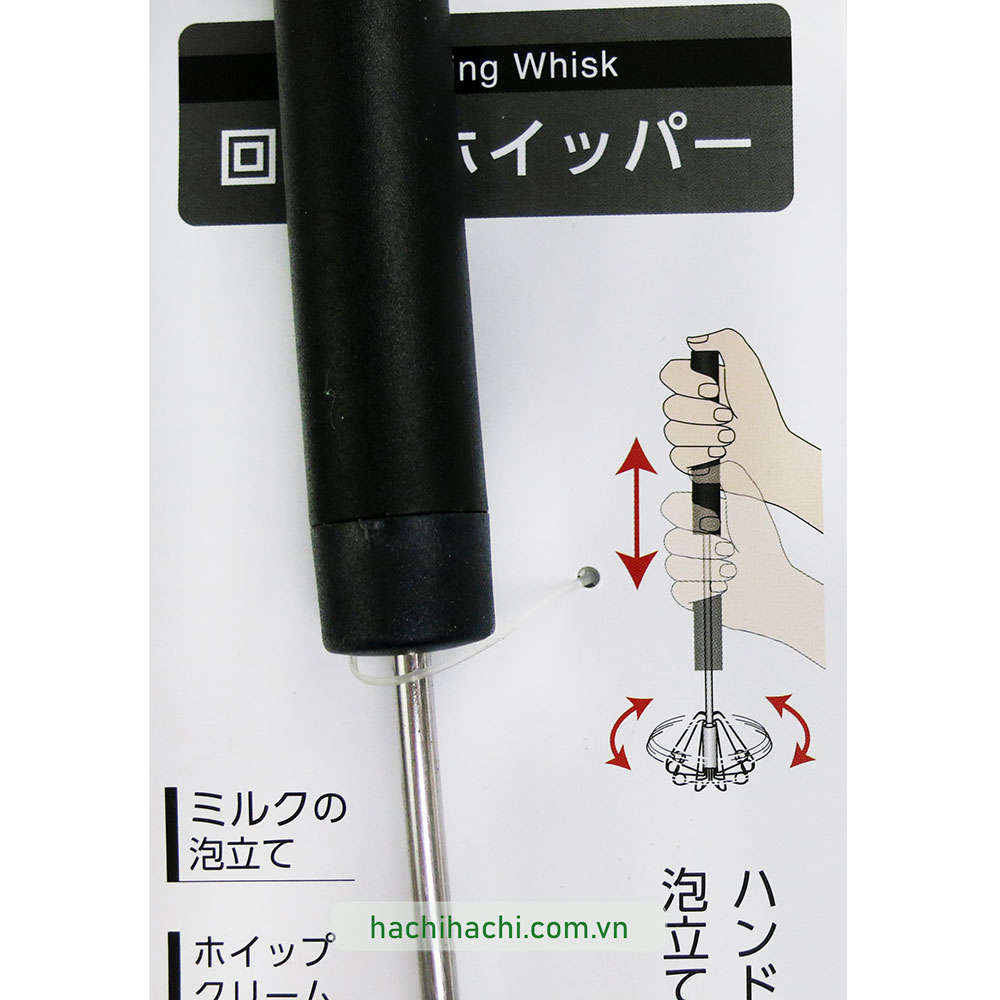 Cây đánh tạo bọt Matcha, sữa, kem, trứng Echo Metal thương hiệu ECHO METAL