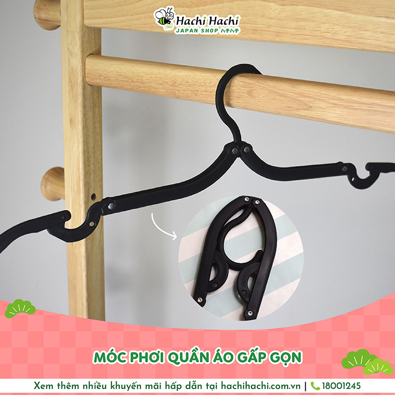 Móc quần áo gấp gọn du lịch  thương hiệu ECHO METAL