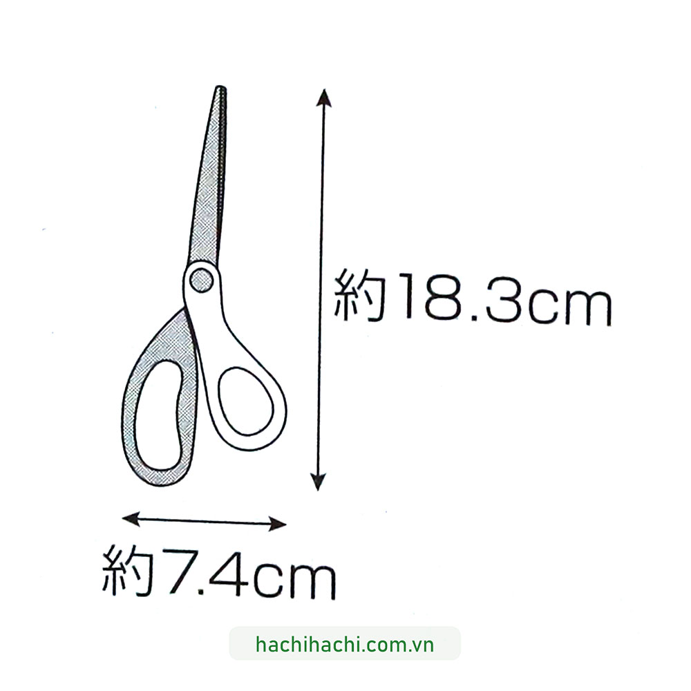 Kéo văn phòng, thủ công 18.3cm thương hiệu ECHO METAL