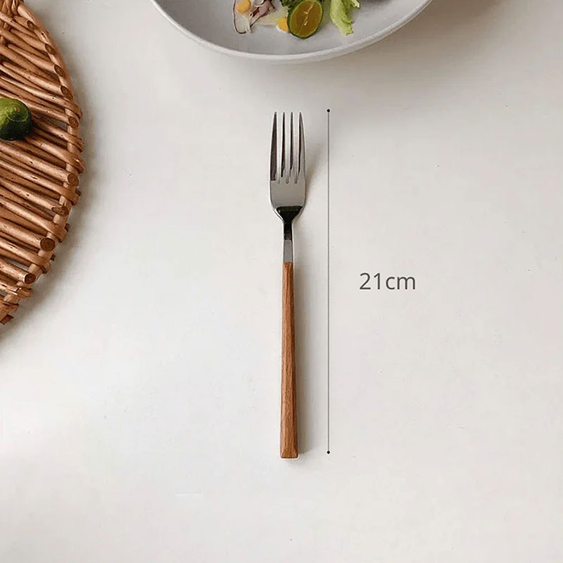 Nĩa inox, nĩa ăn trái cây, nĩa ăn trái cây 21cm  thương hiệu ECHO METAL