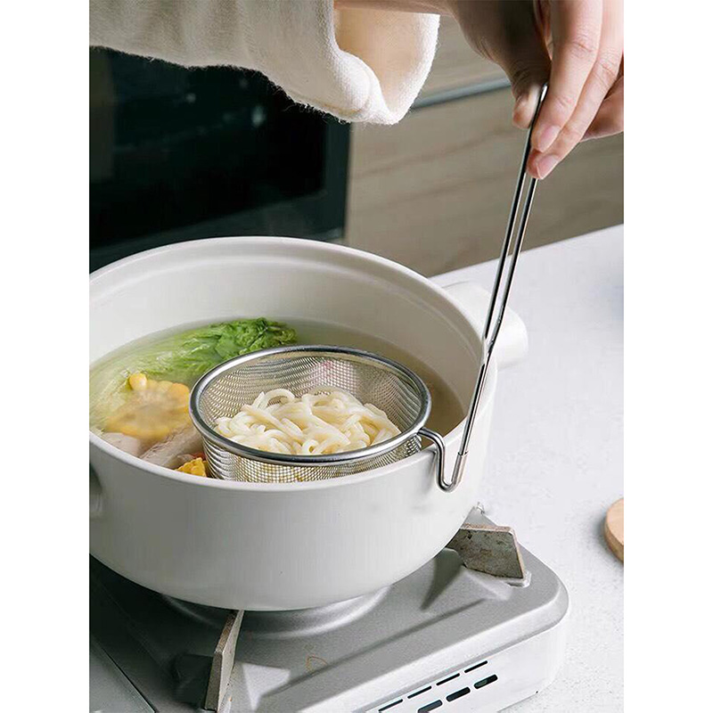 Vợt inox trụng mì, gia vị, miso 10x20cm thương hiệu ECHO METAL