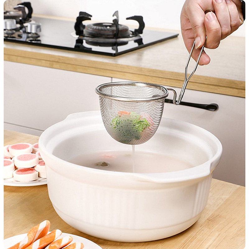 Vợt inox trụng mì, gia vị, miso 10x20cm thương hiệu ECHO METAL