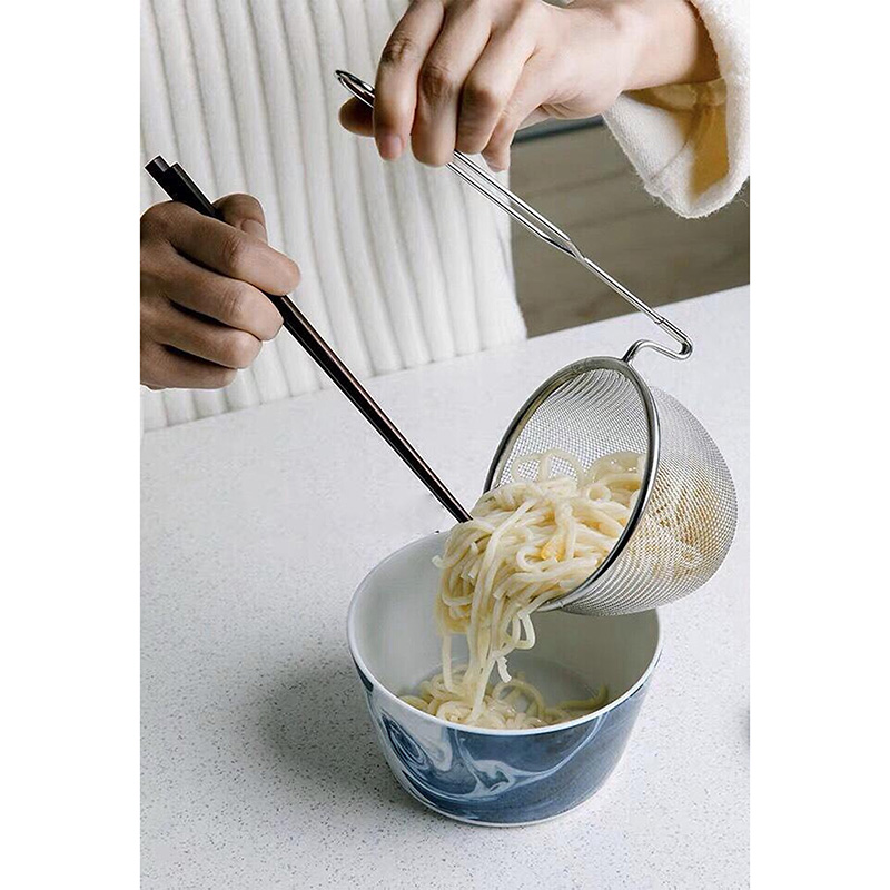Vợt inox trụng mì, gia vị, miso 10x20cm thương hiệu ECHO METAL