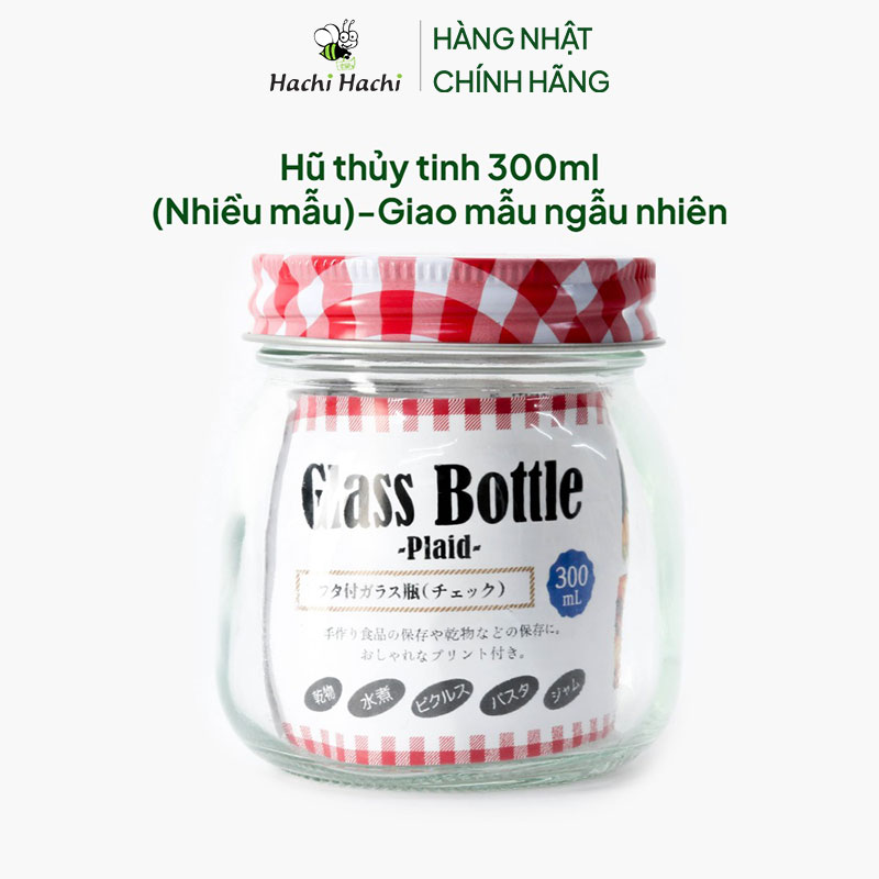 Hũ thủy tinh 300ml (Nhiều mẫu)-Giao mẫu ngẫu nhiên thương hiệu ECHO METAL
