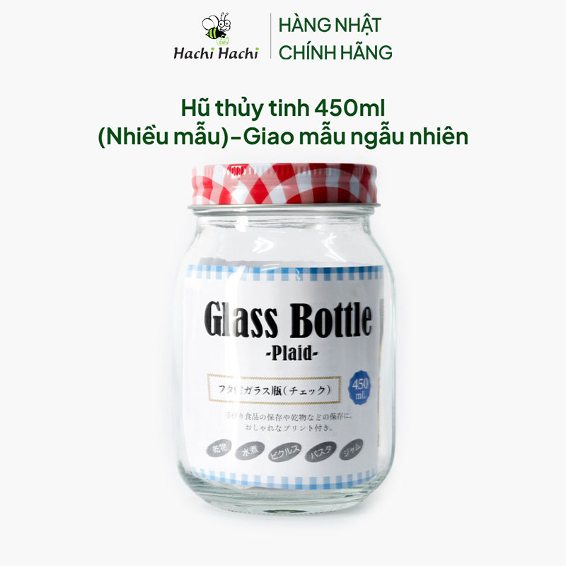 Hũ thủy tinh 450ml (Nhiều mẫu)-Giao mẫu ngẫu nhiên thương hiệu ECHO METAL