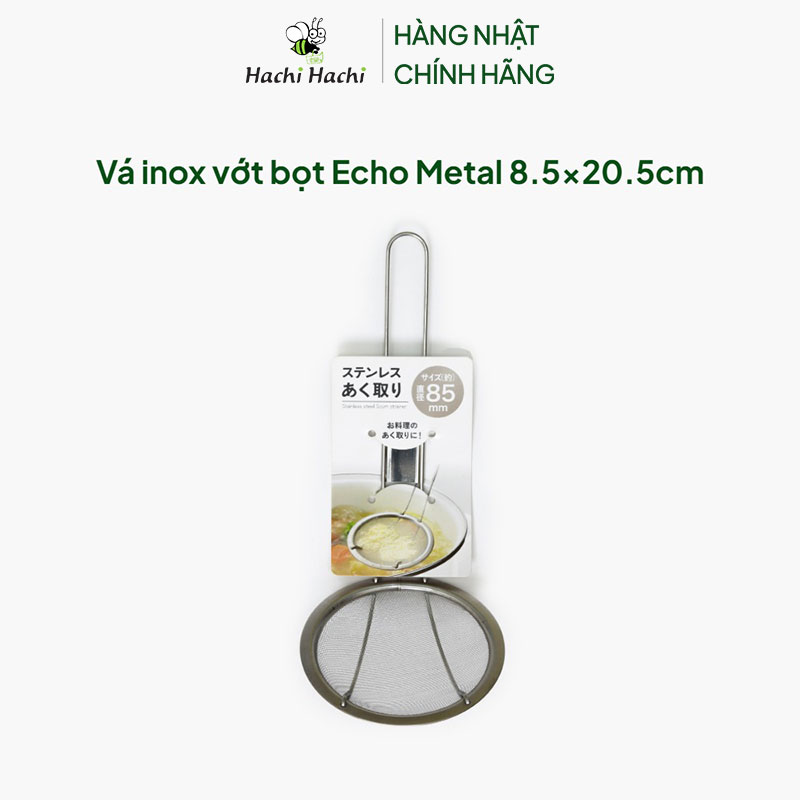 Vá inox vớt bọt Echo Metal 8.5x20.5cm thương hiệu ECHO METAL
