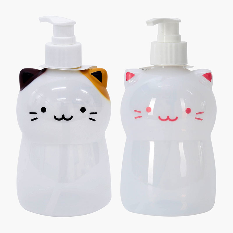 Bình nhựa vòi bơm 500ml hình mèo (Nhiều mẫu)-Giao mẫu ngẫu nhiên thương hiệu ECHO METAL