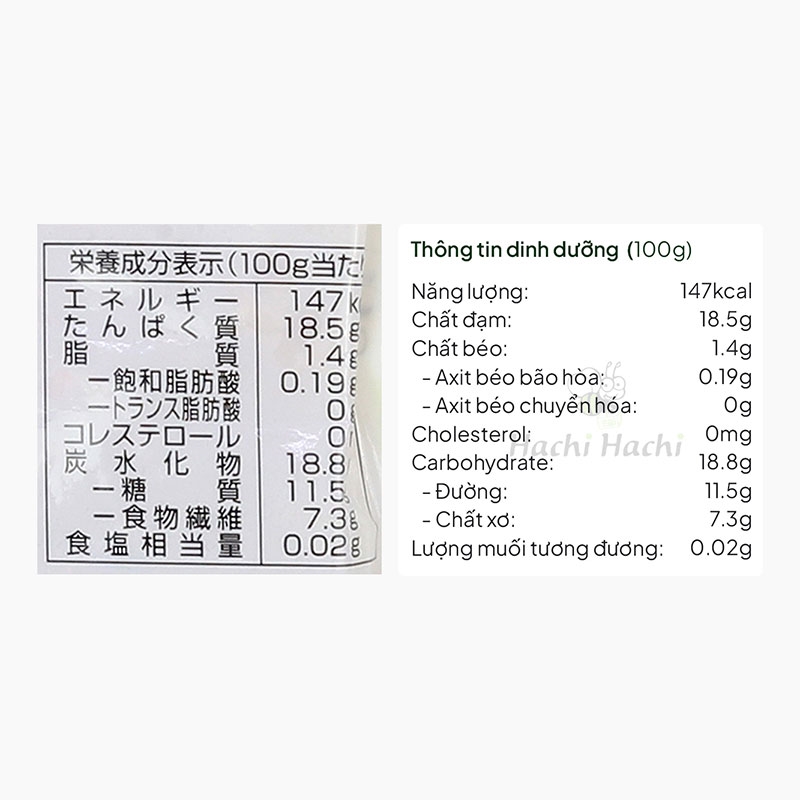 Thịt chay từ đậu nành Nichireto 100g thương hiệu 