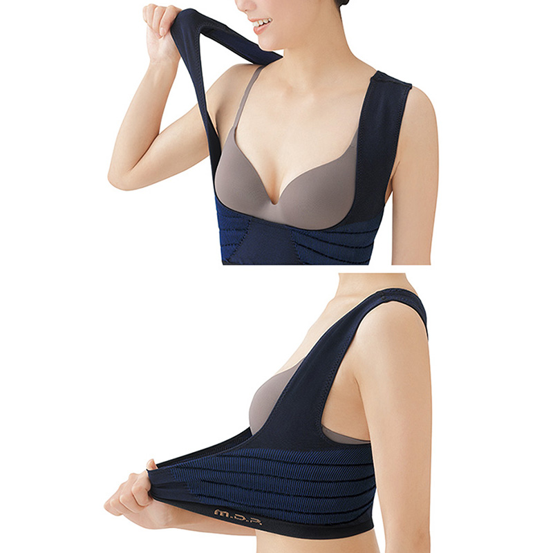Áo lót định hình chống gù lưng Nhật Bản M-L, vòng ngực 79-94cm  (Đen) thương hiệu 