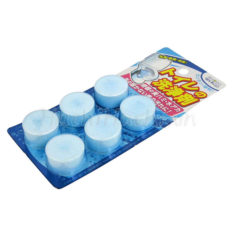 Viên tẩy rửa diệt khuẩn khử mùi toilet 6 viên  thương hiệu WELCO