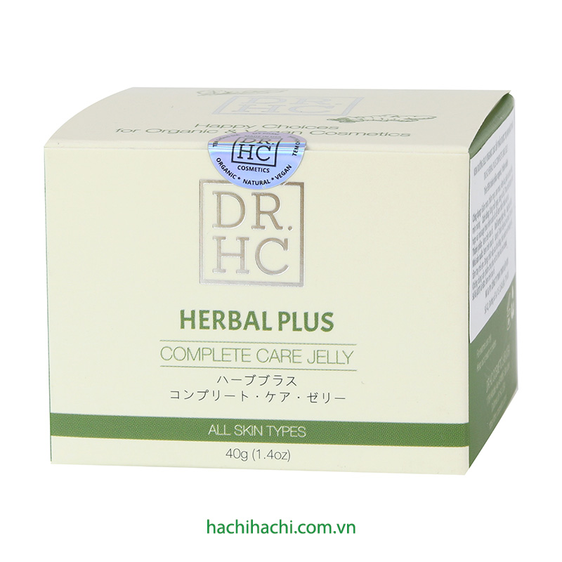 Kem Dưỡng Jelly Organic Cao Cấp Thảo Dược Trị Mụn, Mờ Thâm DR.HC Herbal Plus Complete Care Jelly 40g thương hiệu DR.HC