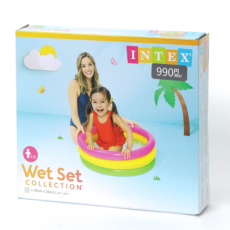 Bể bơi phao tròn cho bé Intex 61x22cm, kèm miếng vá dán sửa chữa thương hiệu 