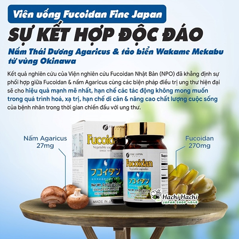 TPBVSK: Viên uống Fucoidan Fine Japan 30 viên (Hỗ trợ trị ung thư, tăng đề kháng) thương hiệu FINE JAPAN