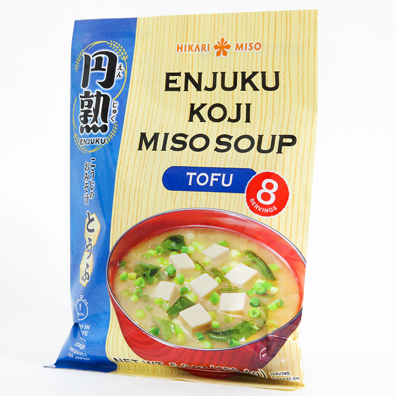 Súp Miso đậu hũ ăn liền Hikari Miso Enjuku 150.4g (8 phần) thương hiệu HIKARI MISO