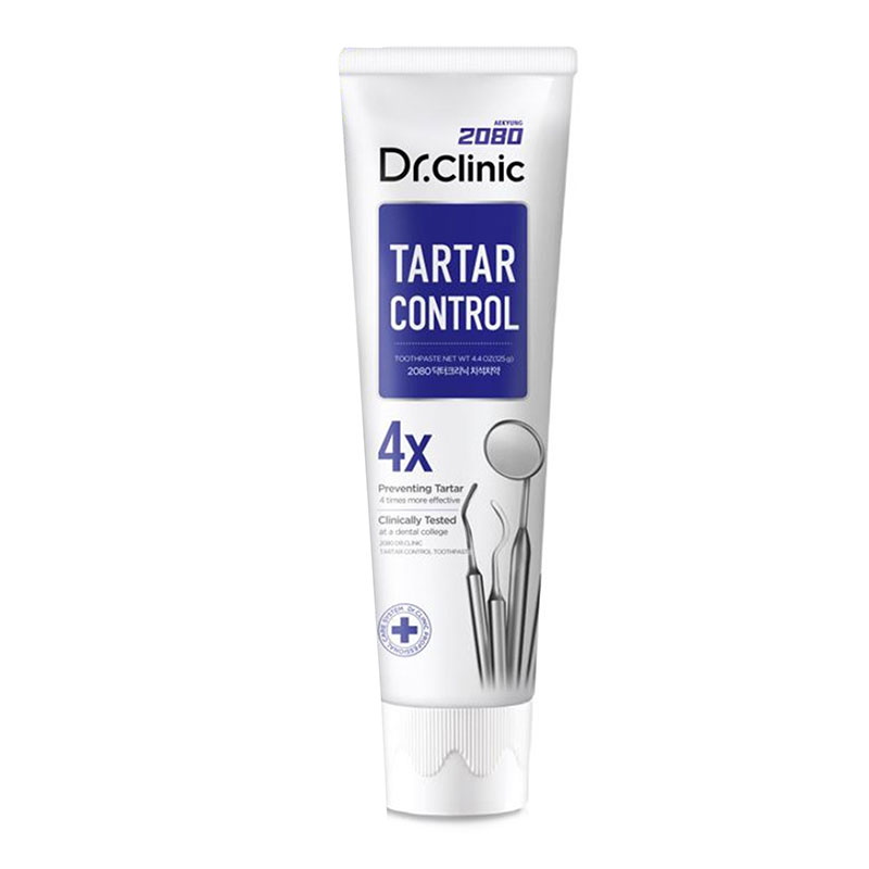 Kem đánh răng ngừa cao răng, mảng bám Hàn Quốc 2080 Dr.Clinic Tartar Control Toothpaste 125g thương hiệu AEKYUNG