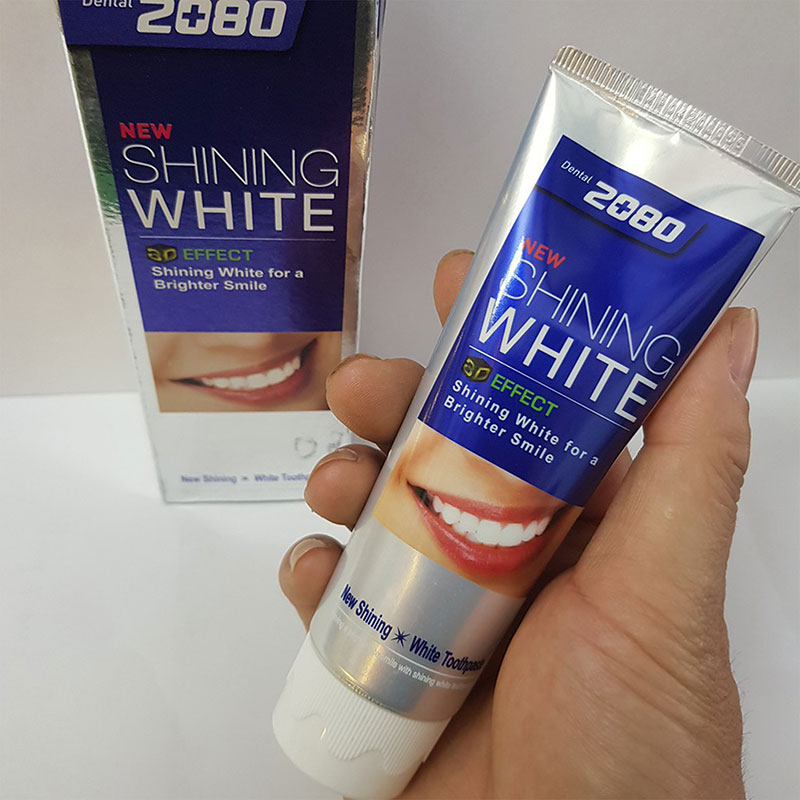Kem đánh răng làm trắng răng Hàn Quốc Dental Clinic 2080 New Shining White Toothpaste 100g thương hiệu AEKYUNG