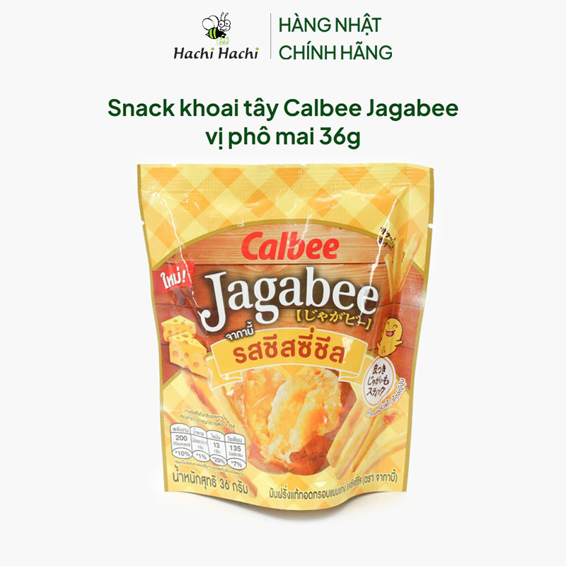 Snack khoai tây Calbee Jagabee vị phô mai 36g thương hiệu CALBEE