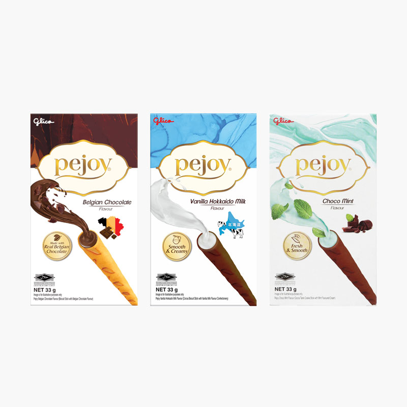 Hộp Tết Bánh Pejoy 99g (3 vị) thương hiệu GLICO