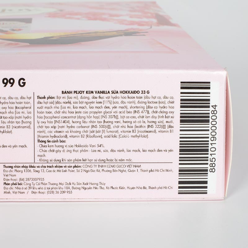 Hộp Tết Bánh Pejoy 99g (3 vị) thương hiệu GLICO