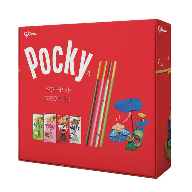 555 Hộp Tết Bánh Pocky 153g (4 vị) thương hiệu GLICO