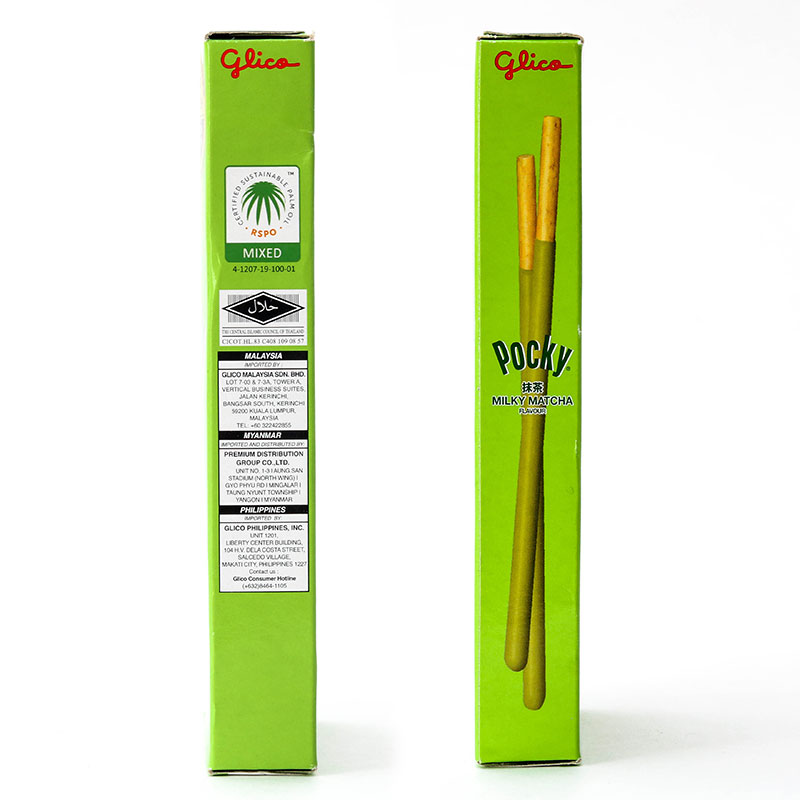 Bánh Pocky kem trà xanh vị sữa 35g thương hiệu GLICO