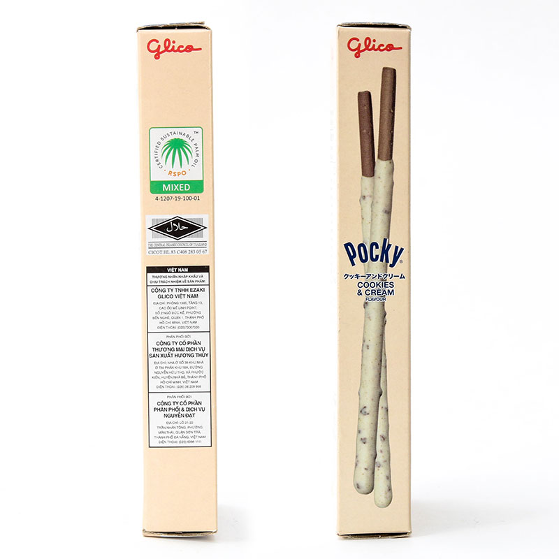 Bánh Pocky kem Cookies & Cream 40g thương hiệu GLICO