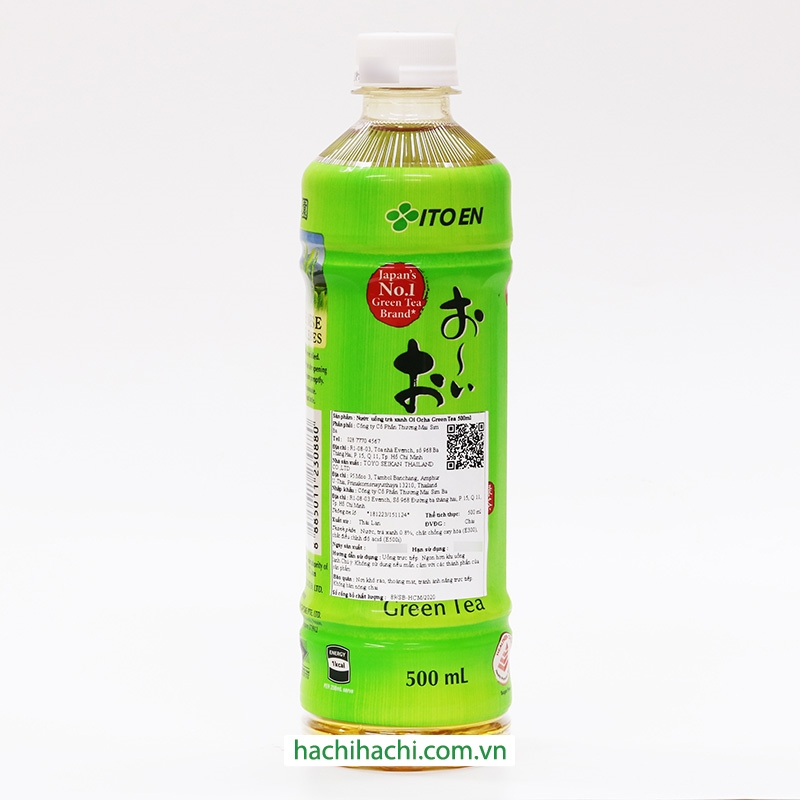 Nước uống trà xanh Oi Ocha Green Tea (500ml) thương hiệu ITOEN