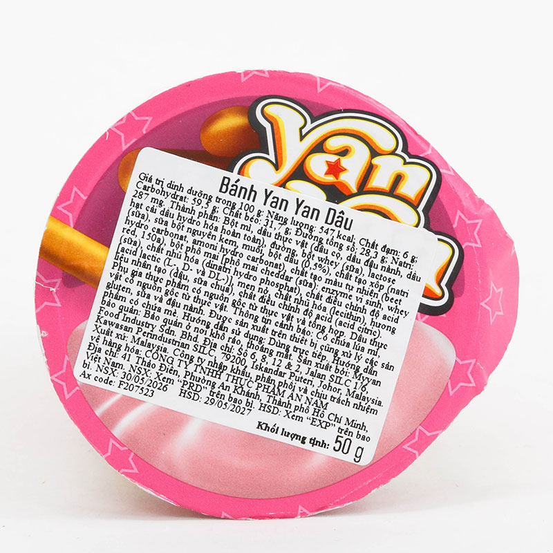 Bánh Yan Yan dâu Meiji 50g thương hiệu MEIJI