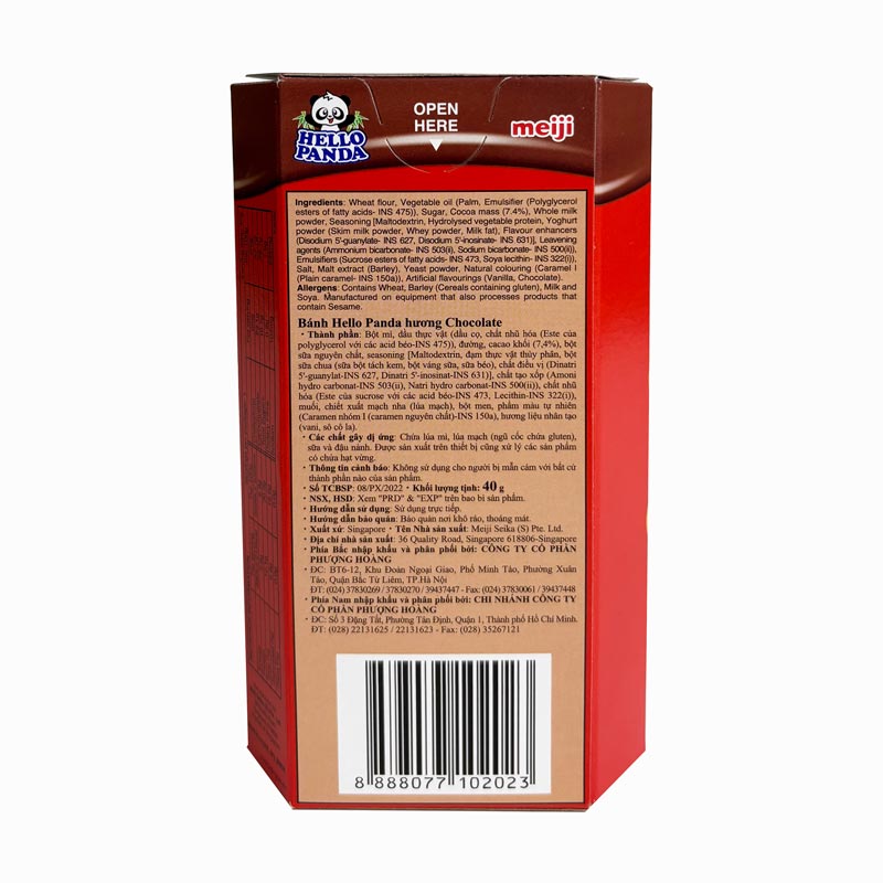 Bánh Hello Panda nhân Socola 40g thương hiệu MEIJI