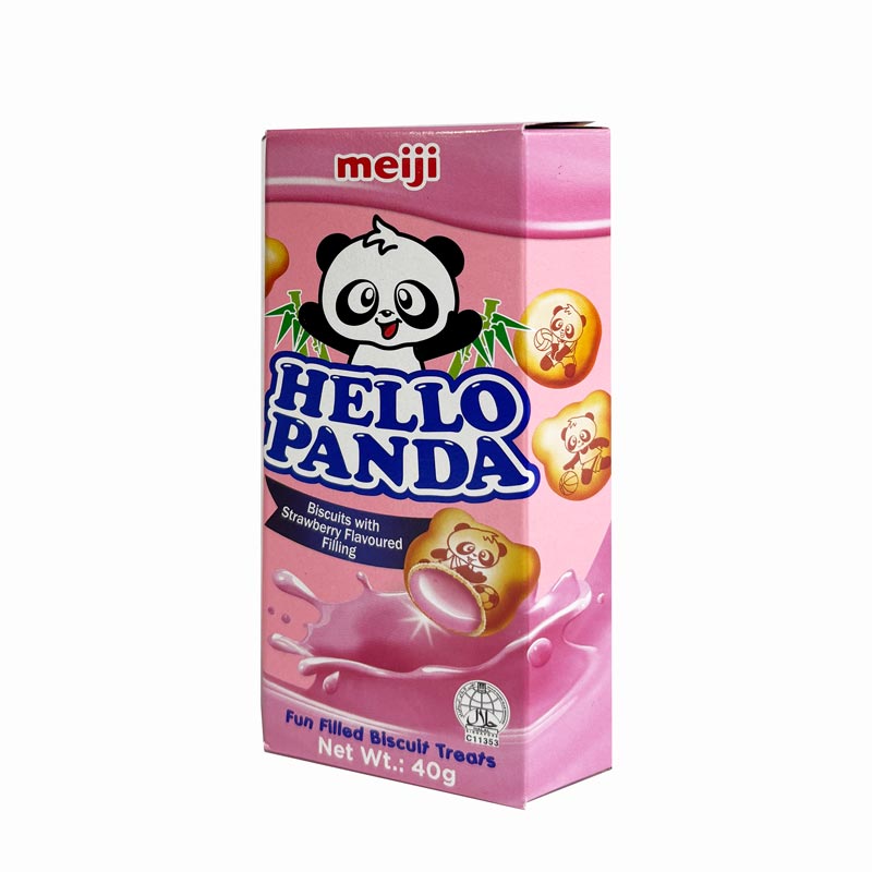 Bánh Hello Panda nhân kem dâu 40g thương hiệu MEIJI