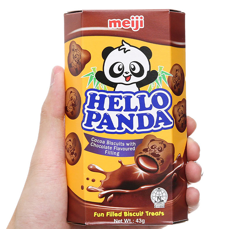 Bánh Hello Panda Double Choco Meiji 43g thương hiệu MEIJI