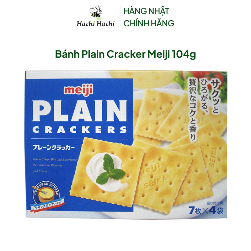 Bánh Plain Cracker Meiji 104g thương hiệu MEIJI