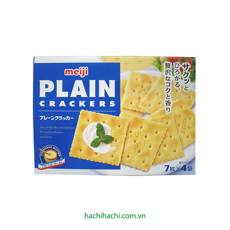 Bánh Plain Cracker Meiji 104g