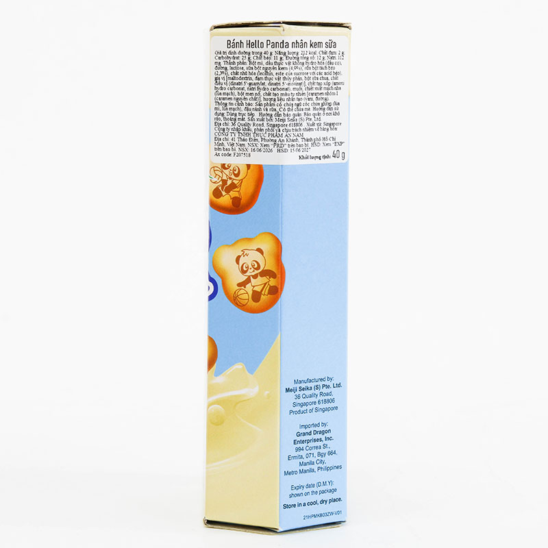 Bánh Hello Panda nhân kem sữa Meiji 40g thương hiệu MEIJI