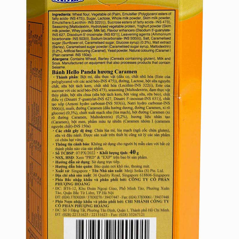 Bánh Hello Panda nhân Caramel 40g thương hiệu MEIJI