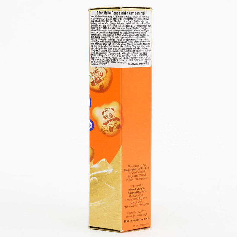 Bánh Hello Panda nhân kem caramel Meiji 40g thương hiệu MEIJI