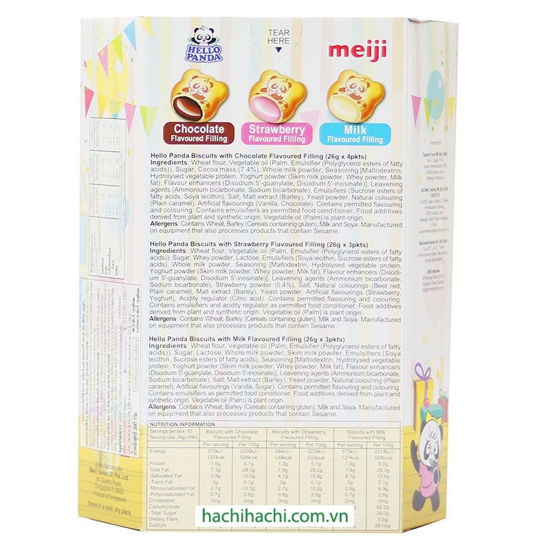 Bánh Hello Panda Mixed Meiji 260g thương hiệu MEIJI