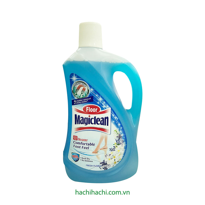 Nước lau sàn hương hoa thơm mát Magiclean 2L  Tiêu diệt 99,9% vi khuẩn