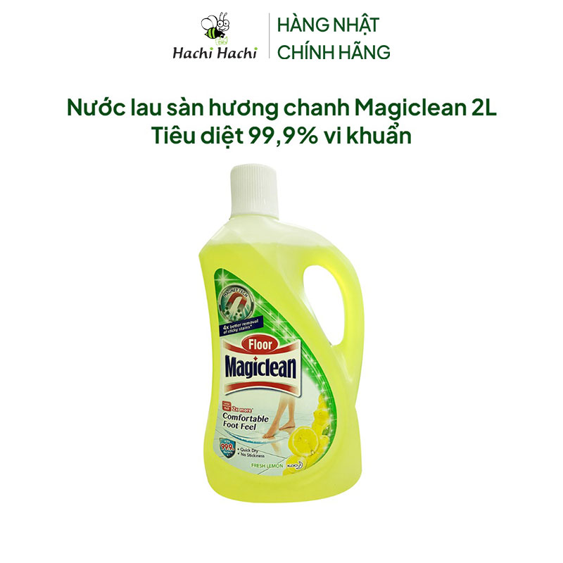 Nước lau sàn hương chanh Magiclean 2L  Tiêu diệt 99,9% vi khuẩn thương hiệu KAO