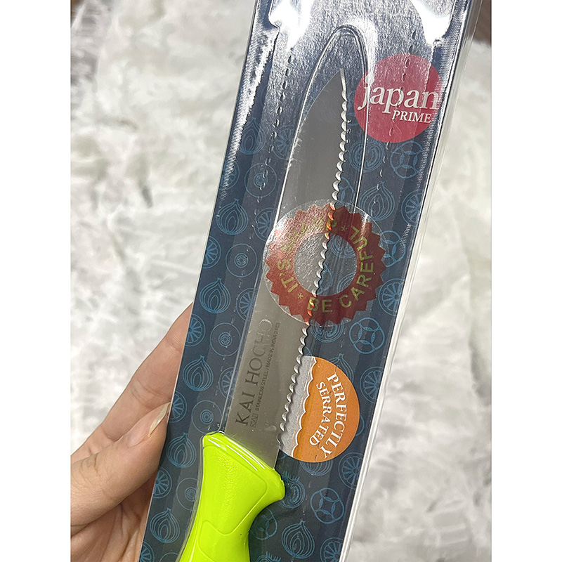 Dao bếp Kai Hocho Vegetable lưỡi 11.2cm (Xanh lá) thương hiệu KAI