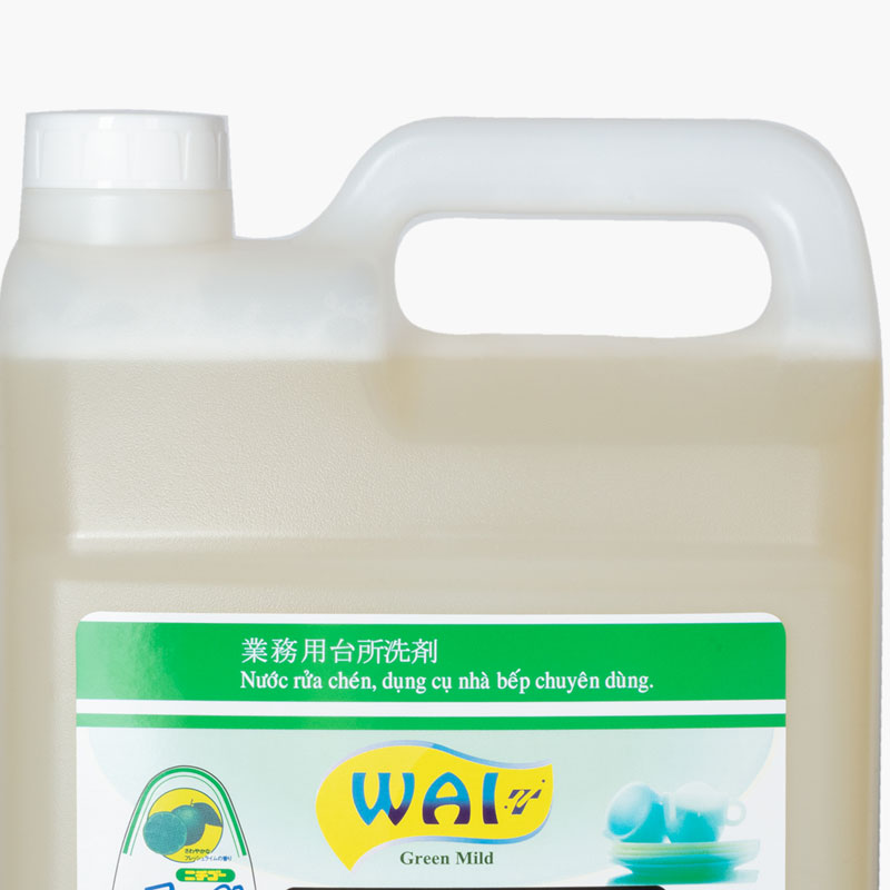 Nước rửa chén chuyên dùng Wai GreenMild 4L thương hiệu TOYOTA TSUSHO