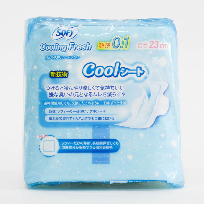 Băng vệ sinh siêu mỏng mát lạnh có cánh Sofy Cooling Fresh 23cm 8 miếng thương hiệu UNICHARM