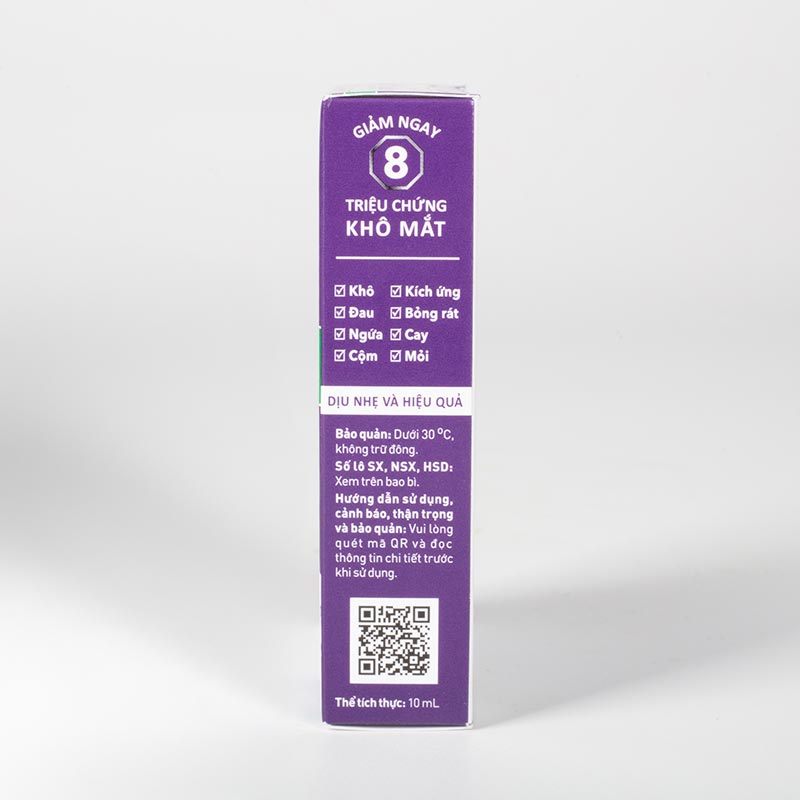 Dung dịch nhỏ mắt Rohto Dry Aid 10ml, Giảm 8 triệu chứng khô mắt thương hiệu ROHTO
